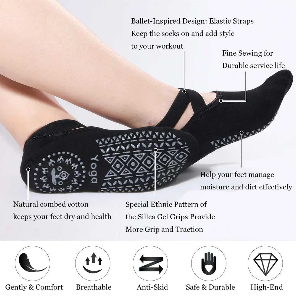 Kadınlar için 1 Çift Yoga Çora - Grip Sock Yoga incelemesi ve fiyatı