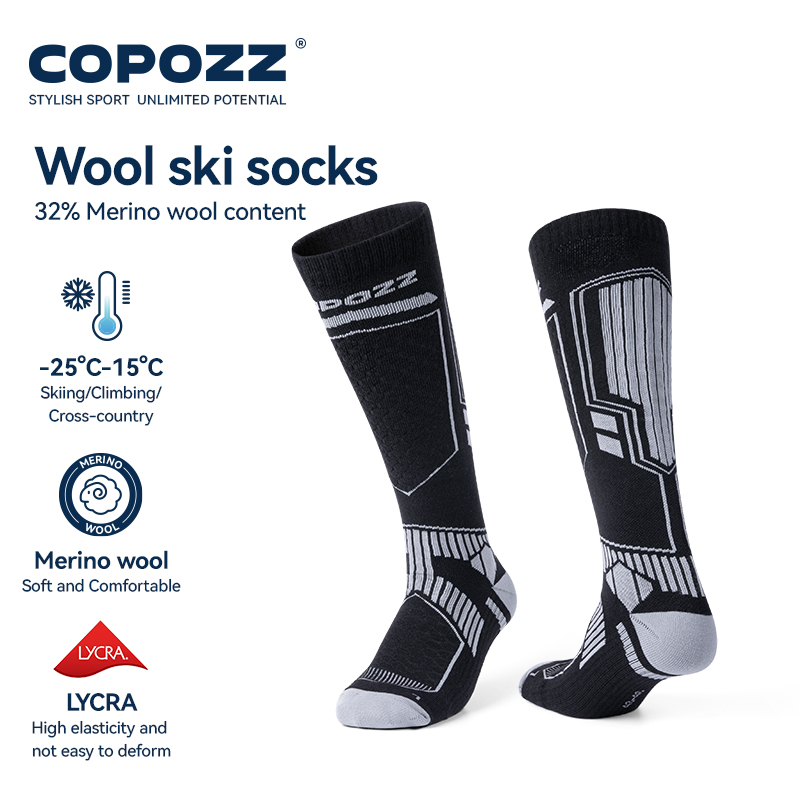 COPOZZ merinos yünü kış kayak  - Thermal Sock Winter incelemesi ve fiyatı