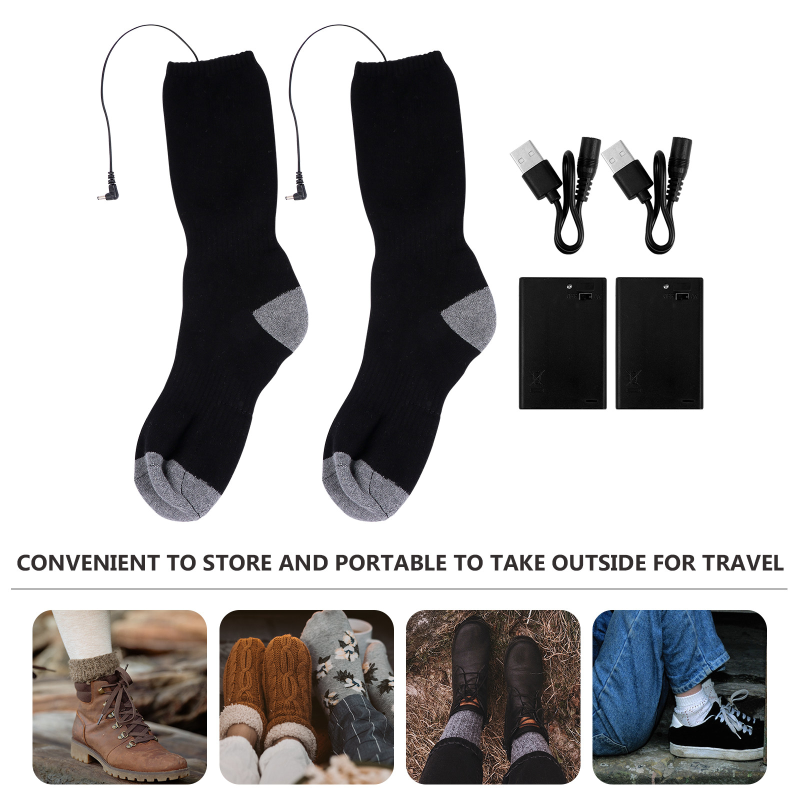 1 Set Isıtmalı Çorap USB Ayak  - Thermal Sock Winter incelemesi ve fiyatı
